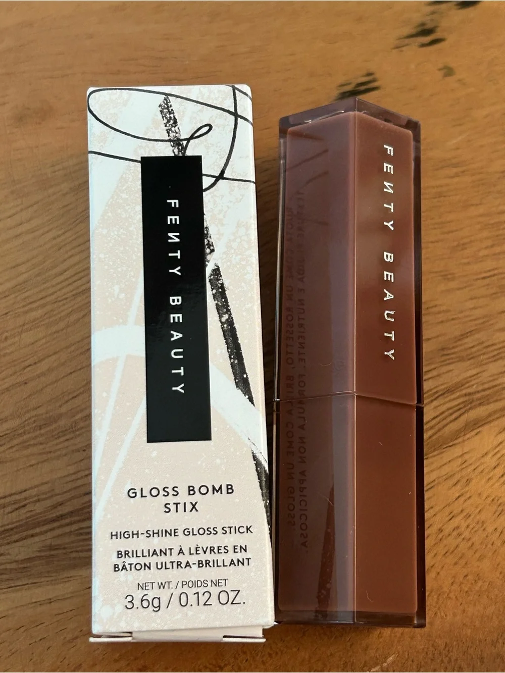 FIRMED PRICE★ NIB★Fenty Beauty Gloss Bomb Stix High-Shine Gloss Stick in Rose Am